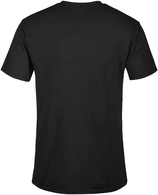 Мужская футболка с геометрическими треугольниками изображением туманного леса