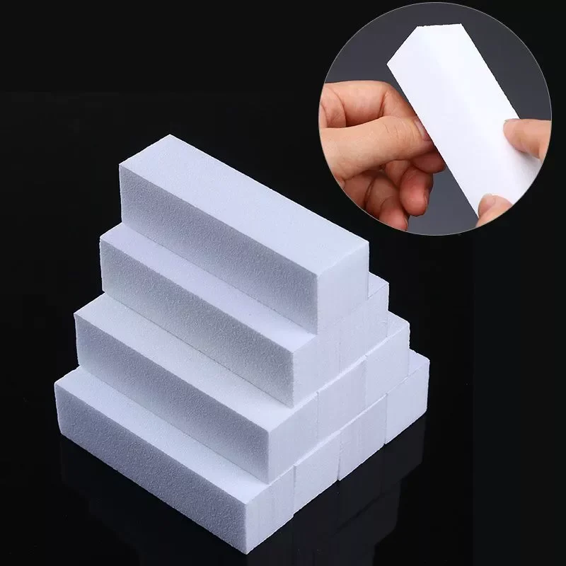 

White Nail Art Buffers Sanding Block Buffing Grinding Polishing Block Nail File Buffer Pedicure Professional Nail Art Tool