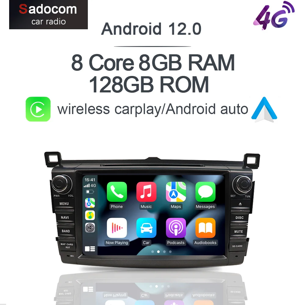 7 &quotPX6 2 din Android 12 0 автомобильный DVD плеер 8 ядер 128 Гб ROM RAM DSP GDS Авторадио для Toyota RAV4 RAV