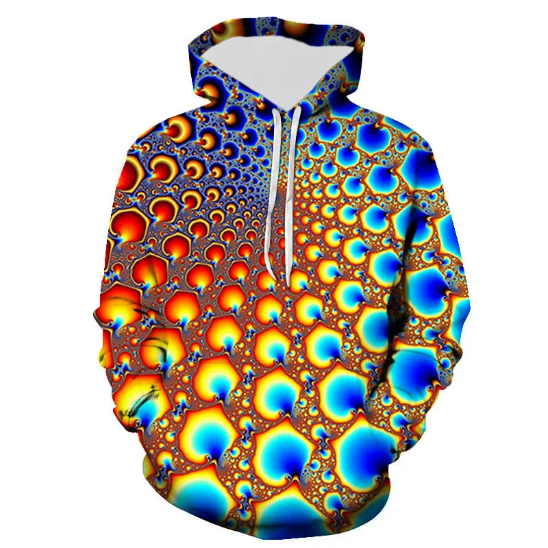 

Geometric Hoodie Men Women Vortex Hoodie Anime Sweatshirt Casual Psychedelic Sweatshirts 3D Printed Funny Tops for Men