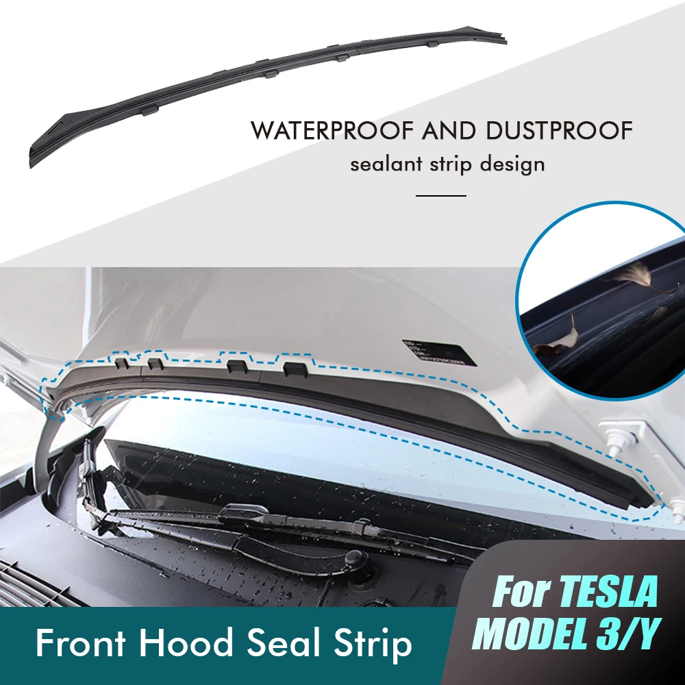 

Car Front Chassis Cover for Model3Y Water Sealing Strip for Tesla Model 3 Y Air Inlet Protective Cover Modification Accessories