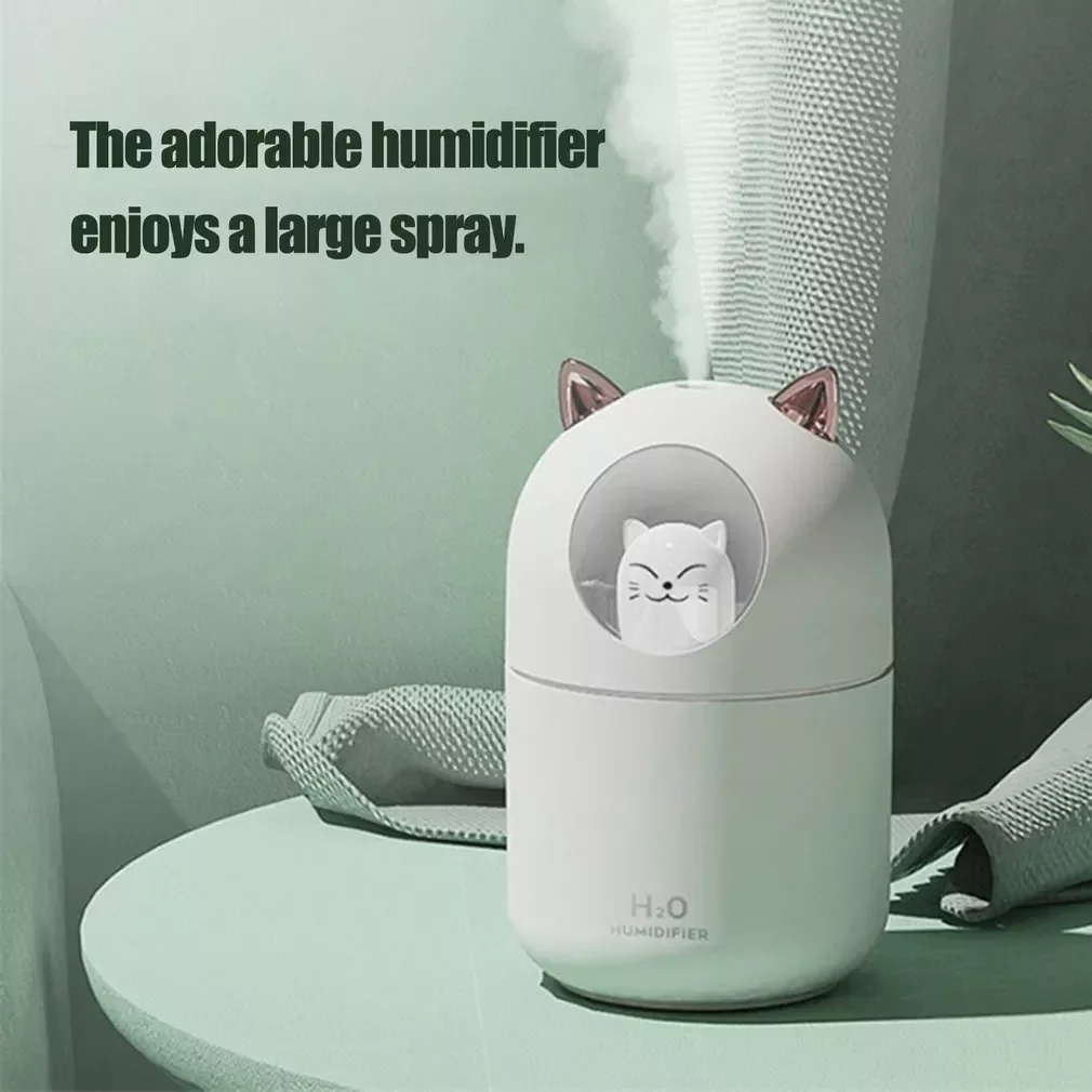 Light Cartoon  Design Cool Mist USB Humidifier Ultrasonic Ultra-Quiet Humidifier For Kids Nursery Bedroom