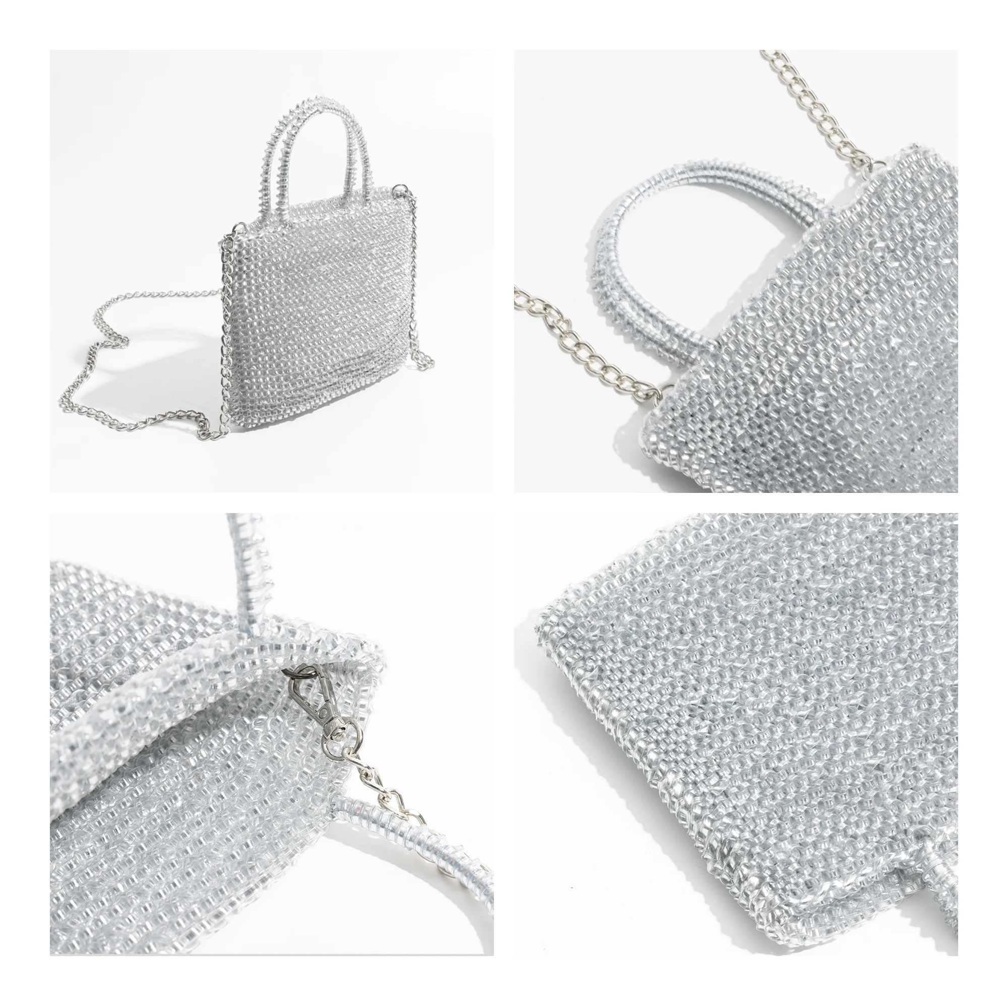 MABULA ПВХ модная квадратная вечерняя сумка-тоут для женщин брендовая роскошная