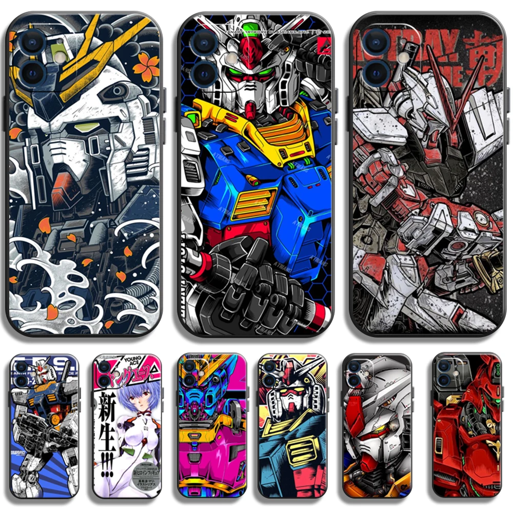 

GUNDAM EVA Cartoon Phone Cases For iPhone 11 11 Pro 11 Pro Max 12 12 Pro 12 Pro Max 12 Mini 13 Pro 13 Pro Max Funda Soft TPU