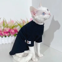 hairless cat clothes german cotton kitten vest devon rex kitty outfits spring summer bottoming shirt sphynx cat clothing