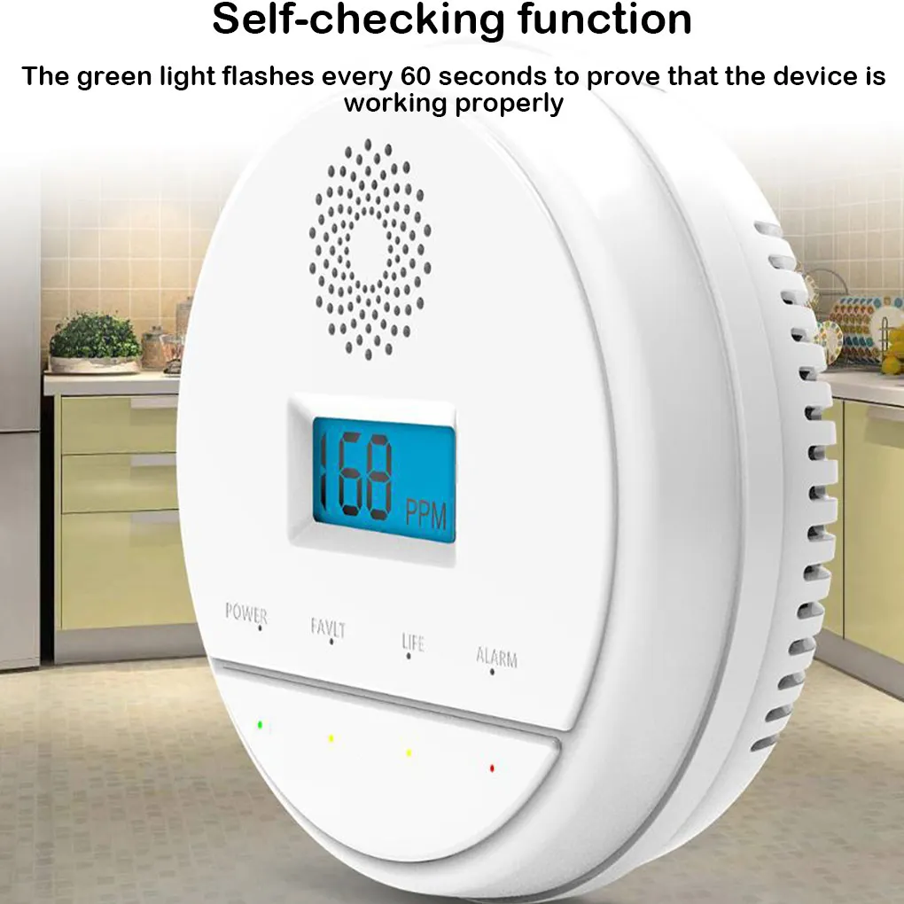 Датчик углеродного газа детектор внешней идентификации