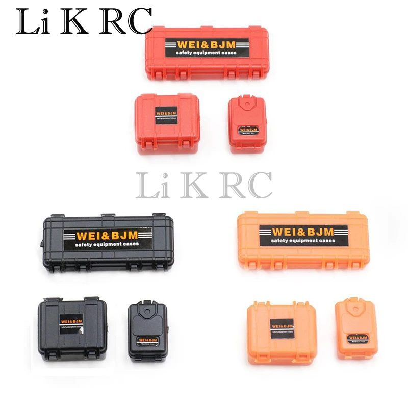 

3PCS RC Car Simulated Decoration Box Tool Accessories for Axial SCX24 90081 00001 002 005 006 Gladiator 1/24 RC Crawler