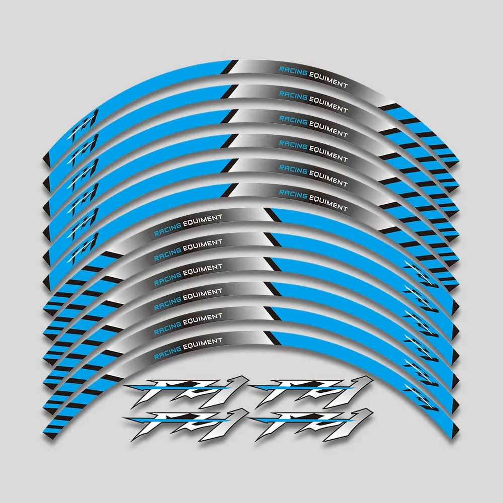 

17-дюймовые аксессуары для мотоциклов, наклейка на колесо, светоотражающая полоса, обод шины, водонепроницаемые декоративные наклейки, набор для YAMAHA FAZER FZ1 FZ 1