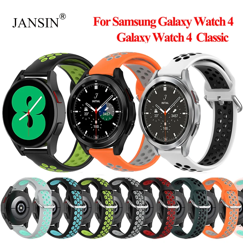 

Силиконовый ремешок для Samsung Galaxy Watch 4 Classic 46 мм 42 мм, Смарт-часы, спортивный браслет для Galaxy Watch 4 44 мм 40 мм, ремешок Correa