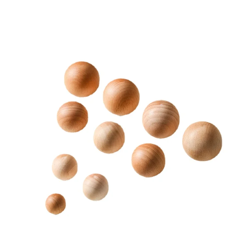 

Kitchen Cabinet Handle Drawer Solid Wood Round Ball Furniture Wooden Door Drawer Knobs Cupboard Handles for Furniture