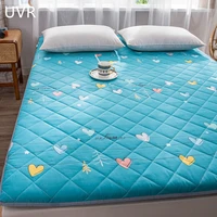 uvr cartoon washed cotton mattress breathable four seasons mattress collapsible tatami pad bed help sleep single double