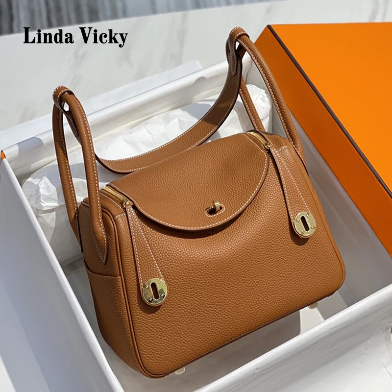 

2023 New Luxury Genuine Leather Women's Bag Trend Leisure Handbag Classic Doctor Mini Crossbody Bag Commute Large Capacity Tote