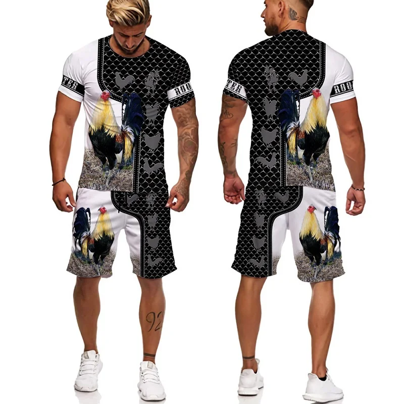 Прохладный Фазан Петух Охота Camo Футболка Костюм 3d Печатных Животное Короткие