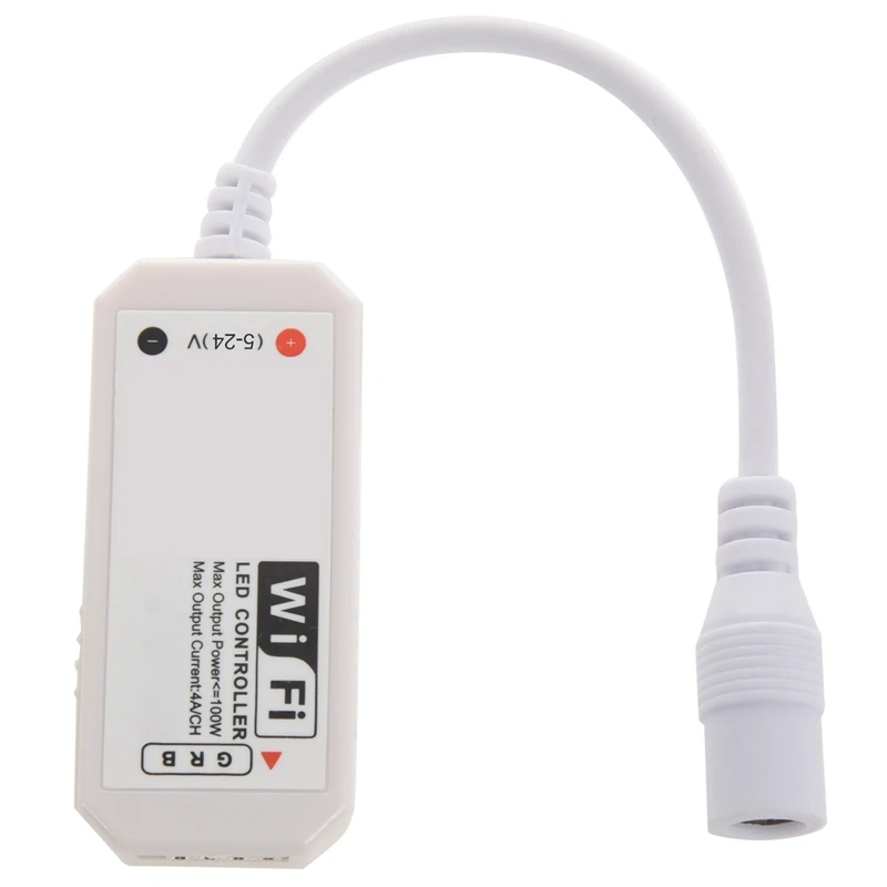 

LED WiFi Remote Controller Works with Alexa/Google Home Voice Control for 5050/3528 RGB LED Strip Lights Change/Dimmer/Timer/Sou