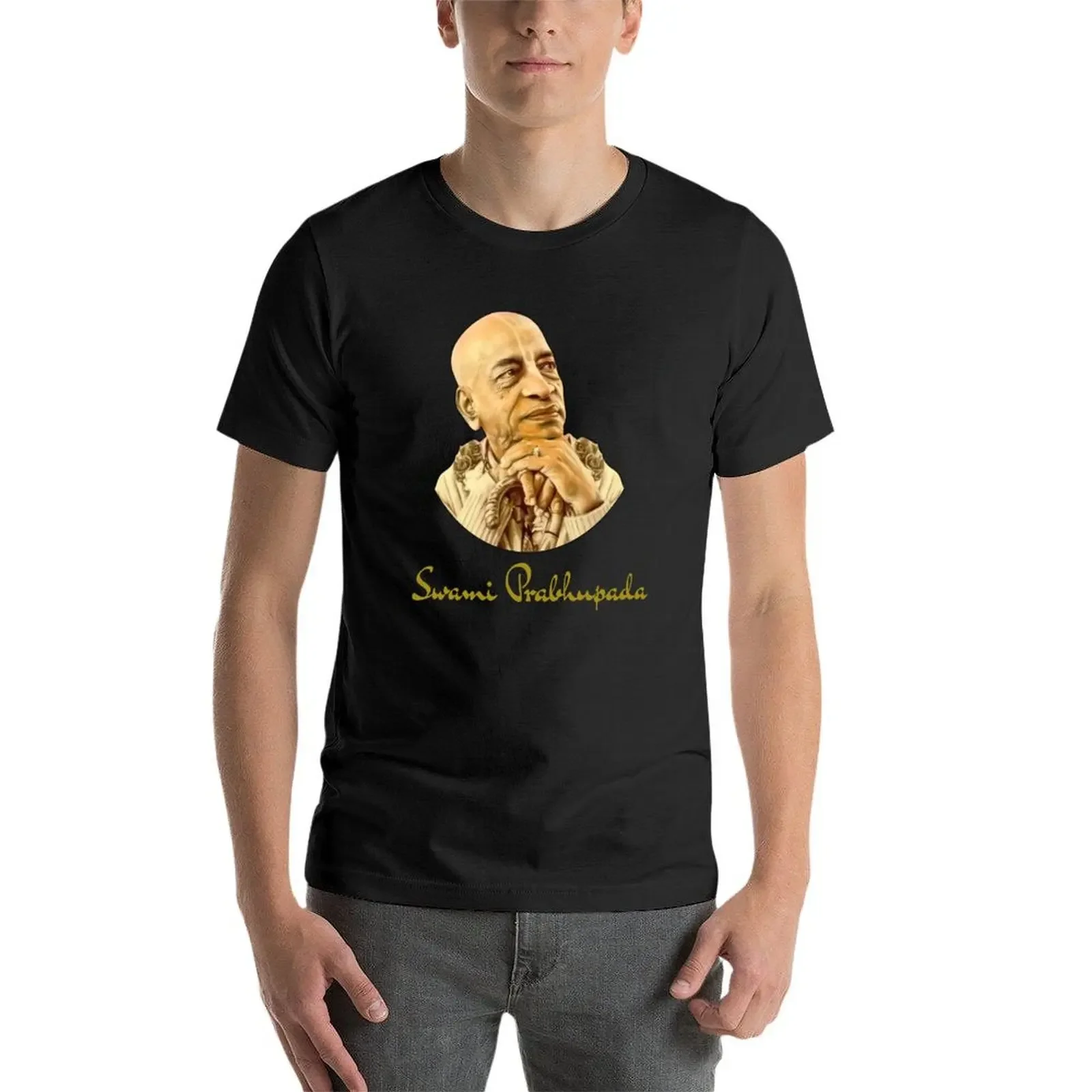Srila Prabhupada ji T-Shirt custom t shirt baggy shirts Men's clothing