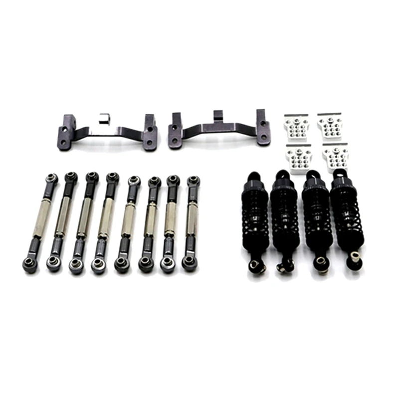 

2 Set RC Car Part: 1 Set Pull Rod Tie Rod Pull Rod Base Shock Absorber & 1 Set 2 Speed Transmission Speed Change Gearbox