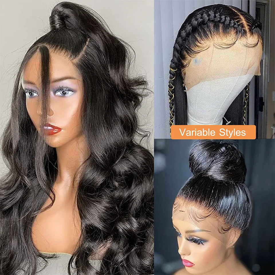 

Body Wave Wig 13X4 HD Lace Frontal Wig Pre Plucked 100% Unprocessed Brazilian Body Wave Lace Front Human Hair Wigs For Women 180