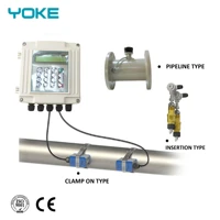 fast install ultrasonic flow meter with clamp on ultrasonic sensor