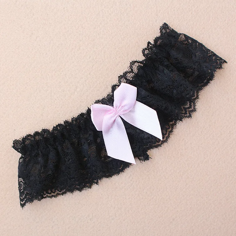 

Women Bow Leg Ring Sexy Lingerie Lace Garter Belt Bowknot Leg Loop Wedding Garters Bridal Cosplay Thigh Ring Hot Sale
