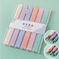 color pastel marker pens child korean stationery eye protection highlighter colored graffiti markers for school supplies 2022