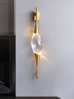copper wall lamp bedroom bedside lamps nordic modern crystal wall sconce lamp living room decoration indoor lighting lampara