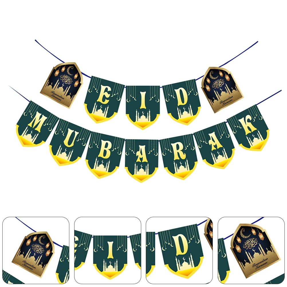 Декор Малый Байрам Буква Баннер Рамадан Гирлянда Венок Украшения Для Вечеринки