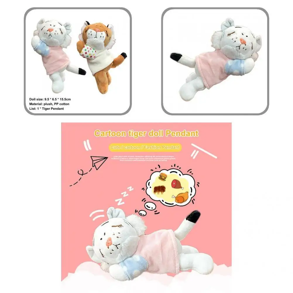

Soft Texture Exquisite Stuffed Doll Keyring Pendant Lightweight Plush Doll Comfortable to Touch for Handbags