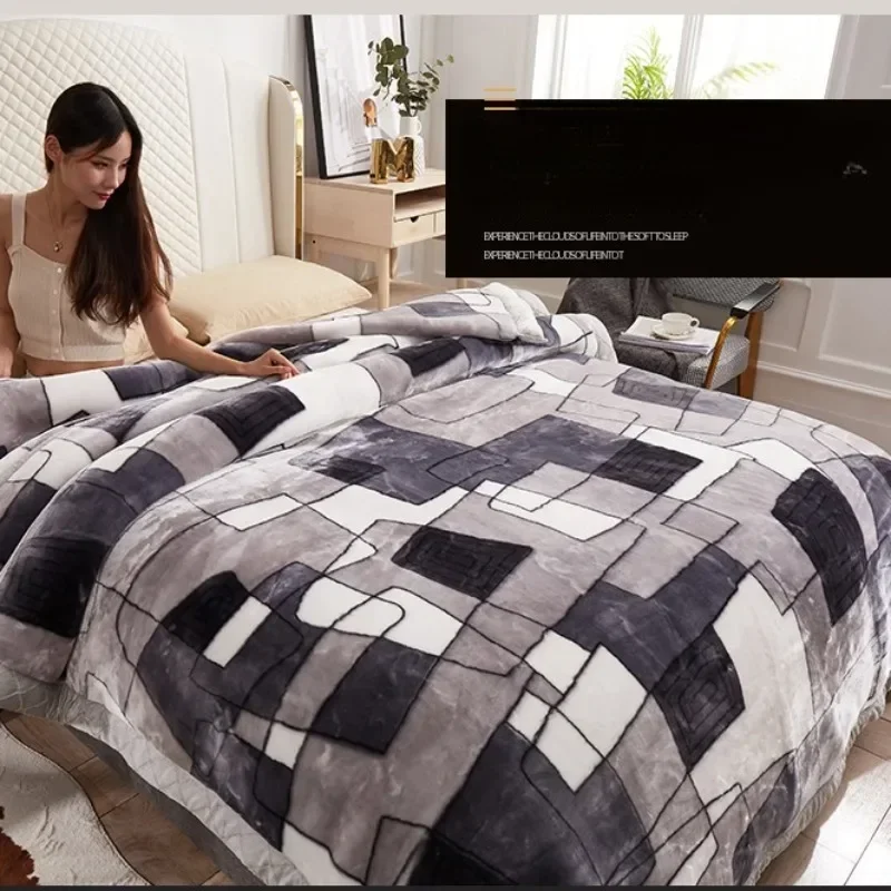 Пушистое изоляционное детское одеяло Двухслойное утолщенное зимнее шерстяное