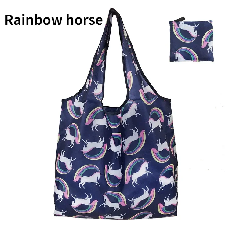 Многоразовые складные сумки-тоуты из полиэстера