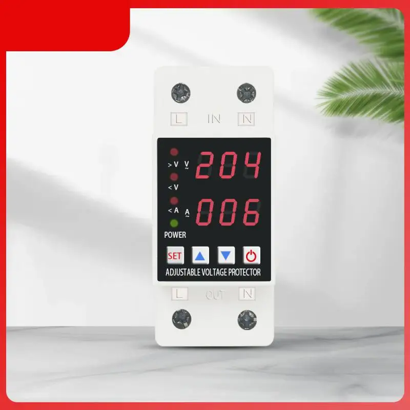 

Limit Over Current Protection Din Rail Dual Display 63a Overvoltage Protector 230v Protective Device Protector Relay Smart Home