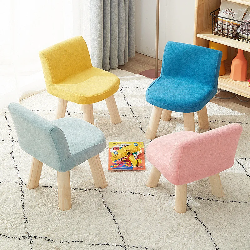 Children's Small Stool Backrest Home Low Stool Baby Fashion Creative Small Chair Cute Shoes Changing Small Bench