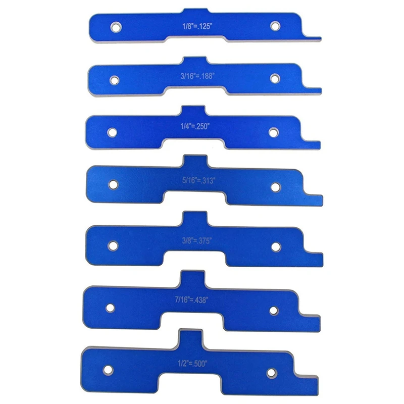 

7Pcs Precision Woodworking Measuring Blocks Router Table Set Up Bar Miter Gauge Tool Replacement Accessories