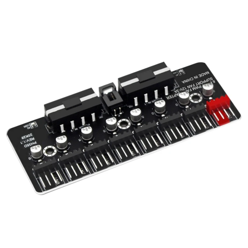 

Эспандер ШИМ-вентилятора для настольного компьютера, Эспандер для процессора, поддерживает 3-контактный 4-контактный ШИМ-вентилятор, поддер...