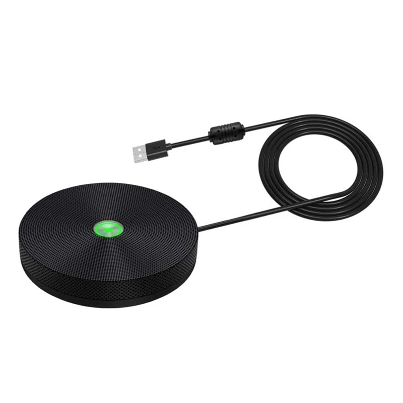 

JABS USB Conference Microphone,Plug & Play 360° Omnidirectional Condenser PC Mic For Video Conference,Recording,Skype,Etc