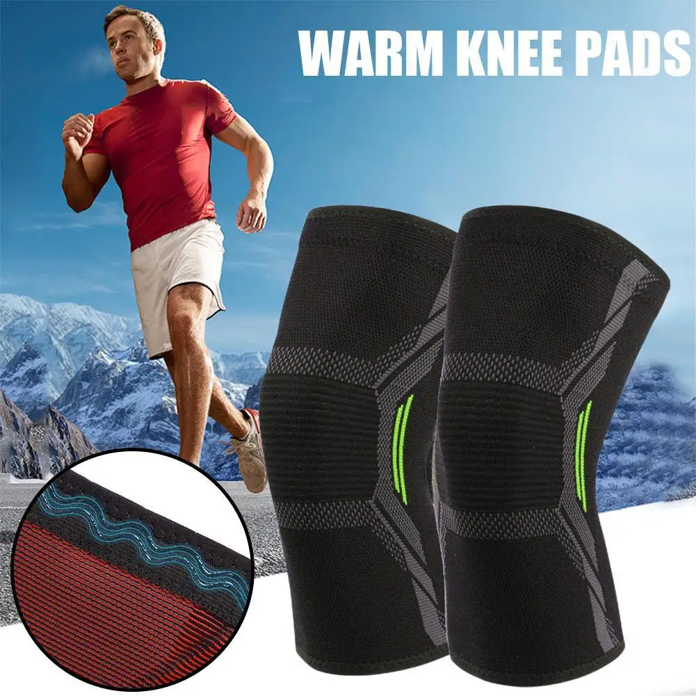 

1Pcs Compression Knee Brace Workout Knee Support For Joint Pain Relief Running Biking Basketball Knitted Knee Sleeve For Adult
