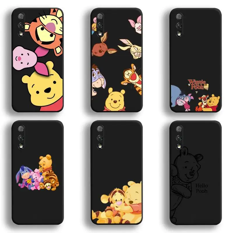 

Cute Bear Winnie The Pooh Phone Case For Huawei Honor 30 20 10 9 8 8x 8c v30 Lite view 7A pro