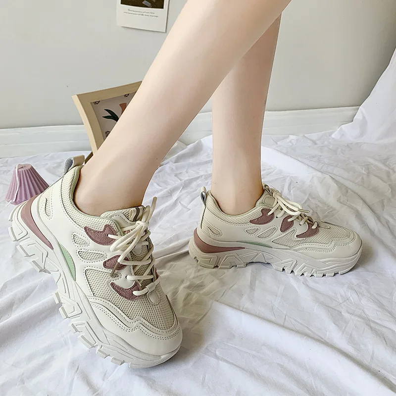 Женские новые тонкие кроссовки женские летние дышащие сетчатые повседневные