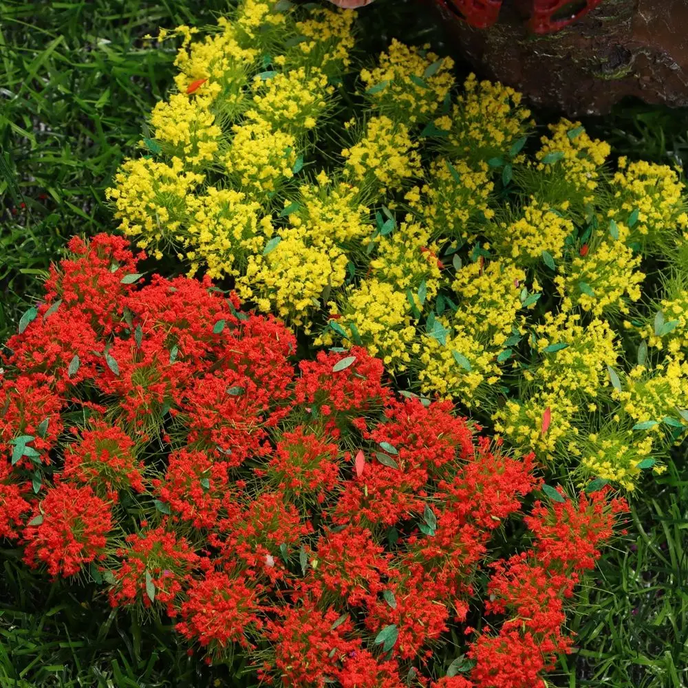 

DIY Миниатюрный садовый декор статический Пейзаж Модель Пейзаж Wargame трава буфты рисовые строительные площадки песочный стол цветочный класт...