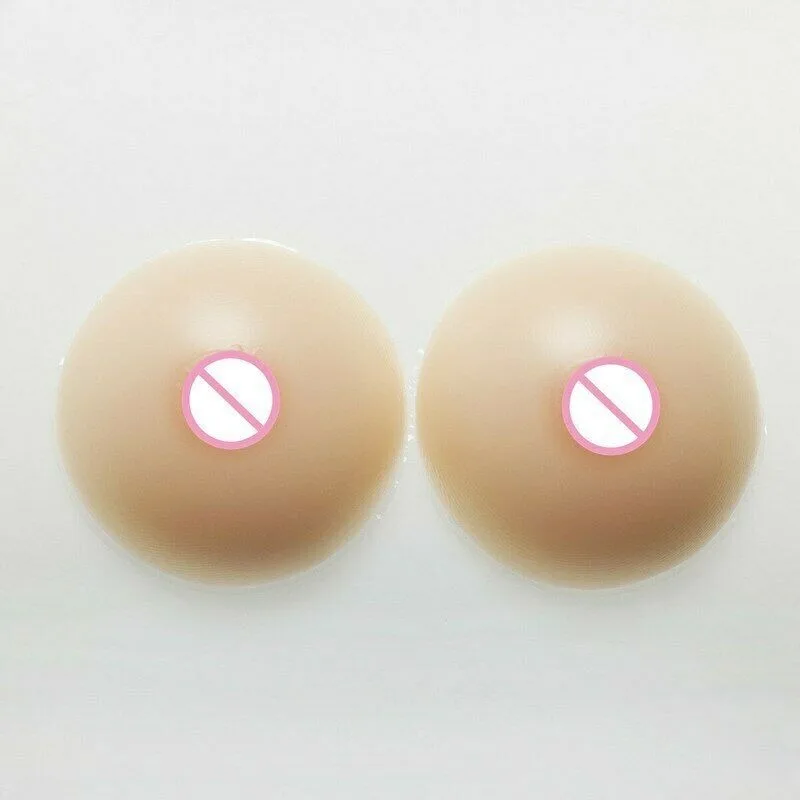 Silicone Breast Form E Cup Realistic Soft Fake Round Boobs CD Bra 1400g Top Quality Transgender Queen Transvestit Mastectomy