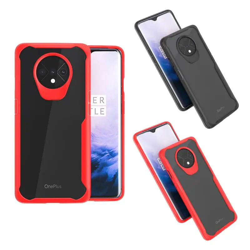 

Прозрачный чехол для телефона из ТПУ, универсальный защитный чехол с защитой от падения для Oneplus 7T, компактные аксессуары