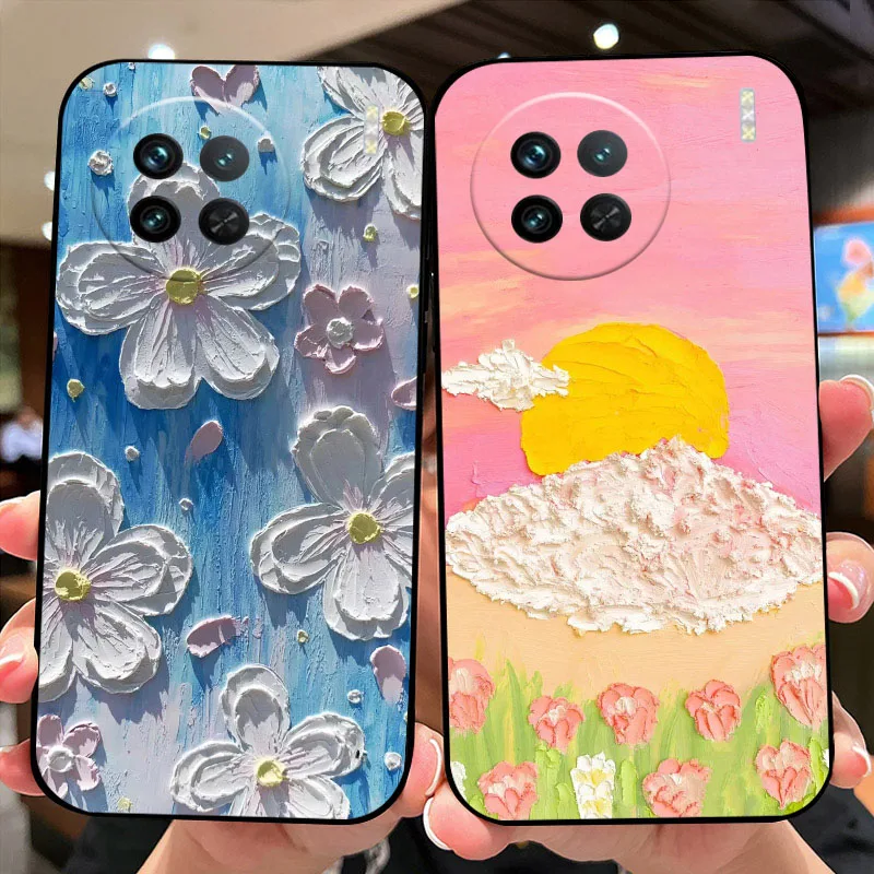 Милый противоударный мягкий Силиконовый ТПУ чехол для телефона Vivo X90s бампер X90 Pro