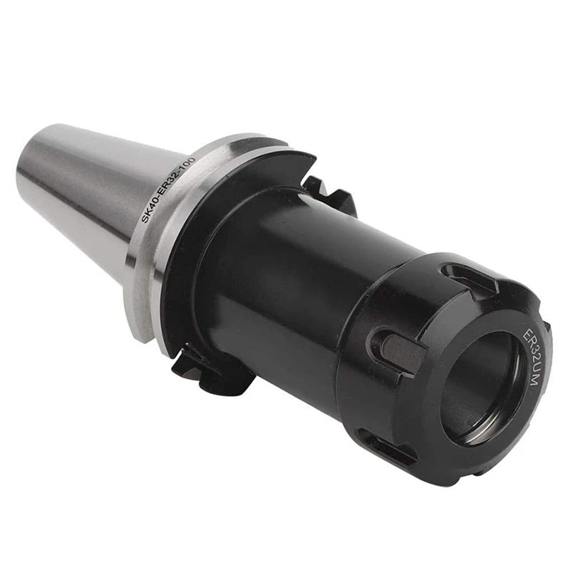 

LJL-CNC Tool Holder SK40-ER32-100 High Speed Steel Collet Chuck Holder Precise Tool Fine Workmanship Practical