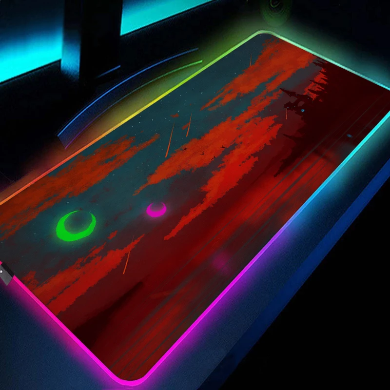 

rgb homestuck mouse pad 800x300x4mm mats anime Computer mouse mat gaming accessories wrist rest mousepad keyboard games pc gamer