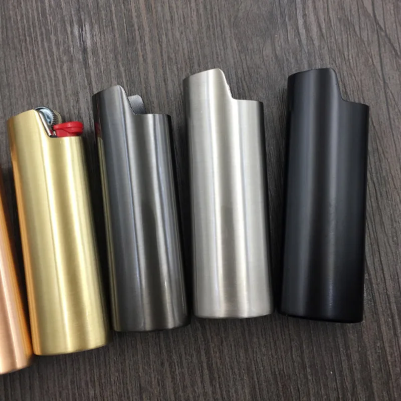 

Metal Armor Gas Lighter Shell Ice Mirror J6 Lighter Case General Plastic Body Protection Lighter cover For Bic