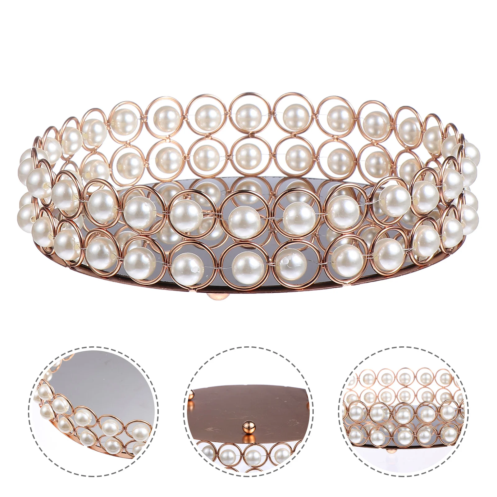 

1 шт., изысканный зеркальный поднос для хранения, косметический поднос для дома