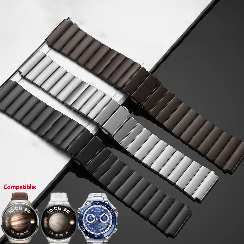 22mm Titanium Strap for Huawei Watch 4 /4 Pro ,Watchband for Huawei Watch 3/3pro/GT 2/2 pro/ GT 3 Pro 46mm Folding Buckle Band
