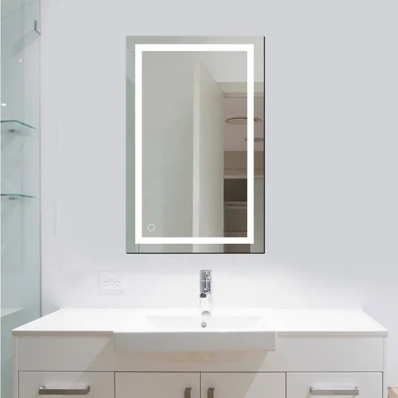 

Роскошные современные светодиодные зеркала для ванной комнаты, настенное зеркало для макияжа с подсветкой HWC