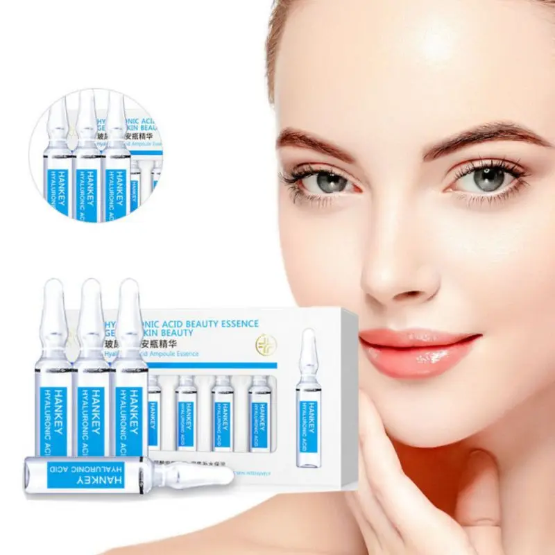 

Six Peptide Hyaluronic Acid Nicotinamide Ampoule Essence Moisturizing Anti-wrinkles Firming Skin Face Serum Nourishing 7pcs/box