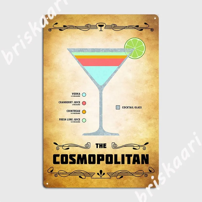 

Космический коктейльный классический металлический плакат на стену, картина для бара, пещера, фотоплакаты