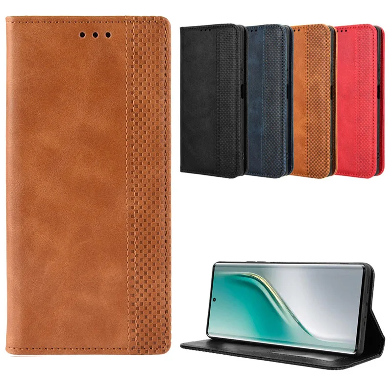 Фото Магнитный чехол для Asus Zenfone 12 11 Ultra 10 9 8 Flip 7 Pro 6, роскошный кожаный чехол с 3 слотами для карт, противоударный, в виде книги, для телефона-флипа №1